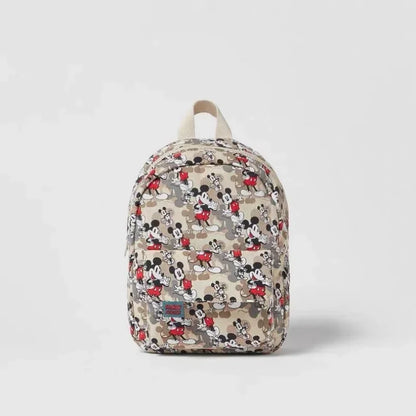 Disney Mickey  Minnie Fashion Backpack - Large Capacity Canvas School Bag for Boys  Girls - ZOOMNSTORE