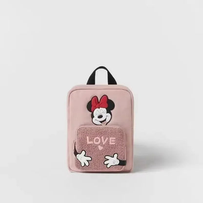 Disney Mickey  Minnie Fashion Backpack - Large Capacity Canvas School Bag for Boys  Girls - ZOOMNSTORE