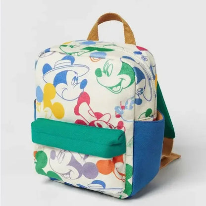 Disney Mickey  Minnie Fashion Backpack - Large Capacity Canvas School Bag for Boys  Girls - ZOOMNSTORE