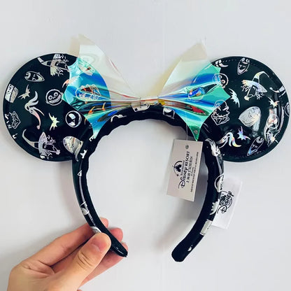 Minnie Mouse Ear Headband - Disney Plush Sequin Accessory for Adults  Kids - ZOOMNSTORE