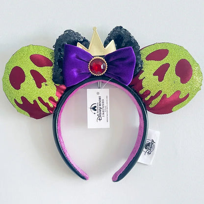 Minnie Mouse Ear Headband - Disney Plush Sequin Accessory for Adults  Kids - ZOOMNSTORE