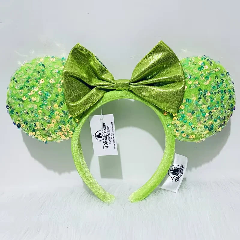 Minnie Mouse Ear Headband - Disney Plush Sequin Accessory for Adults  Kids - ZOOMNSTORE