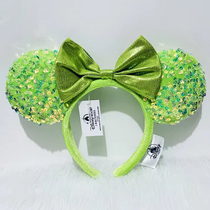 Minnie Mouse Ear Headband - Disney Plush Sequin Accessory for Adults  Kids - ZOOMNSTORE