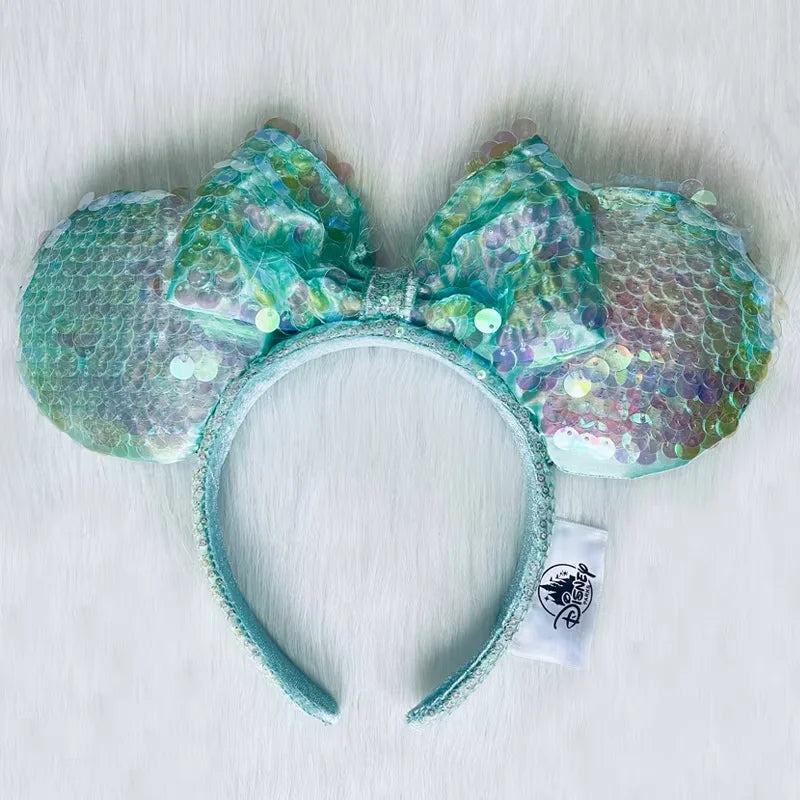 Minnie Mouse Ear Headband - Disney Plush Sequin Accessory for Adults  Kids - ZOOMNSTORE