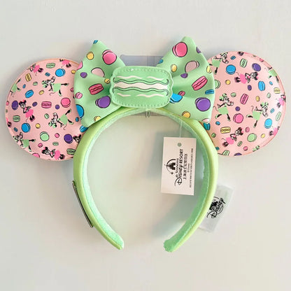 Disney Princess Headband Mickey Ear Rapunzel Snow White Sequin Bow Hair Hoop Gift Girl Accessories Halloween Gift Christmas Jack - ZOOMNSTORE