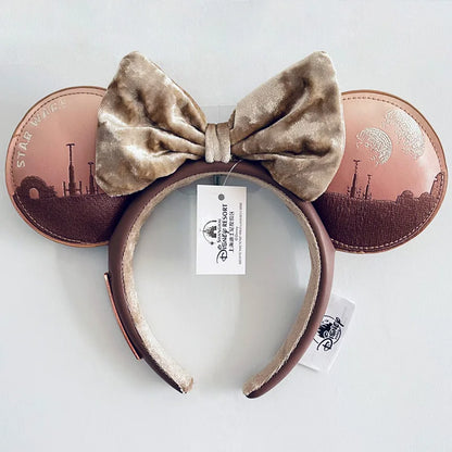 Disney Princess Headband Mickey Ear Rapunzel Snow White Sequin Bow Hair Hoop Gift Girl Accessories Halloween Gift Christmas Jack - ZOOMNSTORE