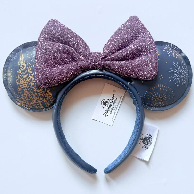 Disney Princess Headband Mickey Ear Rapunzel Snow White Sequin Bow Hair Hoop Gift Girl Accessories Halloween Gift Christmas Jack - ZOOMNSTORE