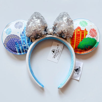 Disney Princess Headband Mickey Ear Rapunzel Snow White Sequin Bow Hair Hoop Gift Girl Accessories Halloween Gift Christmas Jack - ZOOMNSTORE