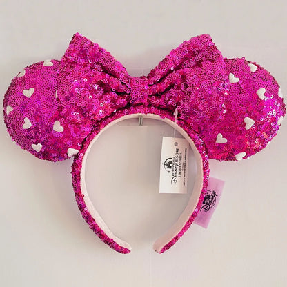 Disney Princess Headband Mickey Ear Rapunzel Snow White Sequin Bow Hair Hoop Gift Girl Accessories Halloween Gift Christmas Jack - ZOOMNSTORE
