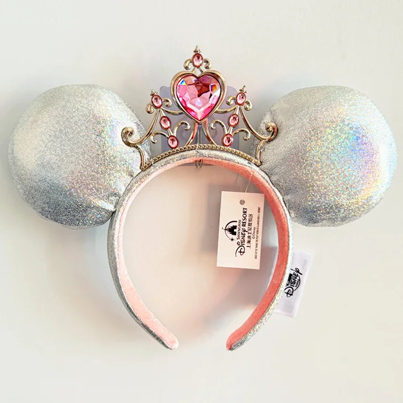 Disney Princess Headband Mickey Ear Rapunzel Snow White Sequin Bow Hair Hoop Gift Girl Accessories Halloween Gift Christmas Jack - ZOOMNSTORE