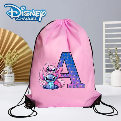 Disney Stitch Drawstring Bag - Waterproof Gym Sack for Kids  Adults - ZOOMNSTORE