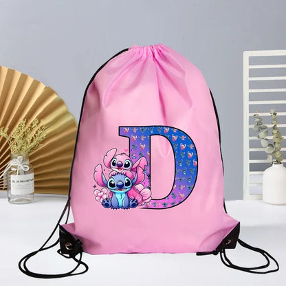 Disney Stitch Drawstring Bag - Waterproof Gym Sack for Kids  Adults - ZOOMNSTORE