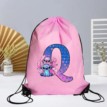 Disney Stitch Drawstring Bag - Waterproof Gym Sack for Kids  Adults - ZOOMNSTORE