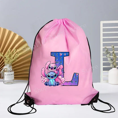 Disney Stitch Drawstring Bag - Waterproof Gym Sack for Kids  Adults - ZOOMNSTORE