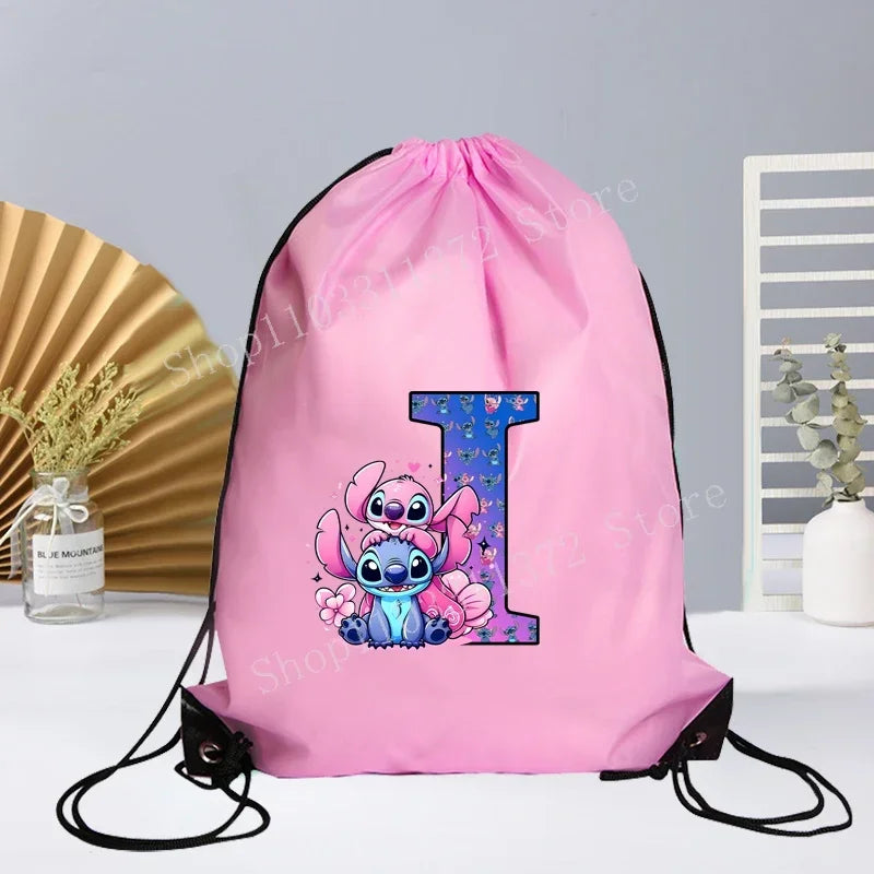 Disney Stitch Drawstring Bag - Waterproof Gym Sack for Kids  Adults - ZOOMNSTORE