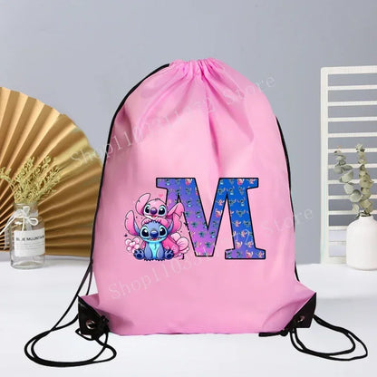 Disney Stitch Drawstring Bag - Waterproof Gym Sack for Kids  Adults - ZOOMNSTORE