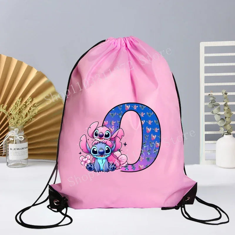 Disney Stitch Drawstring Bag - Waterproof Gym Sack for Kids  Adults - ZOOMNSTORE