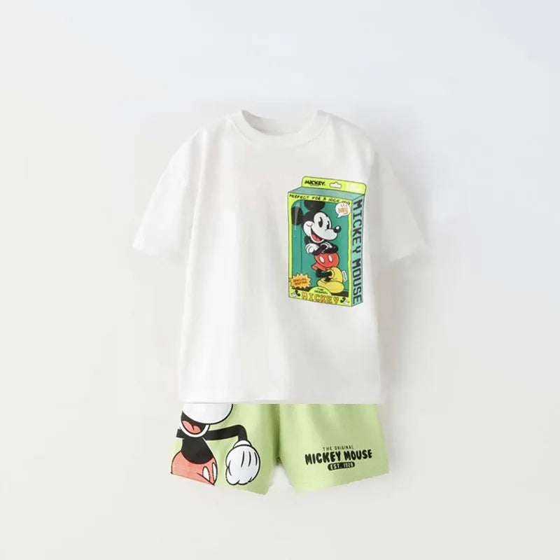 Disney Summer Clothing Set for Kids - Short Sleeve T-Shirt and Sport Outfit - ZOOMNSTORE
