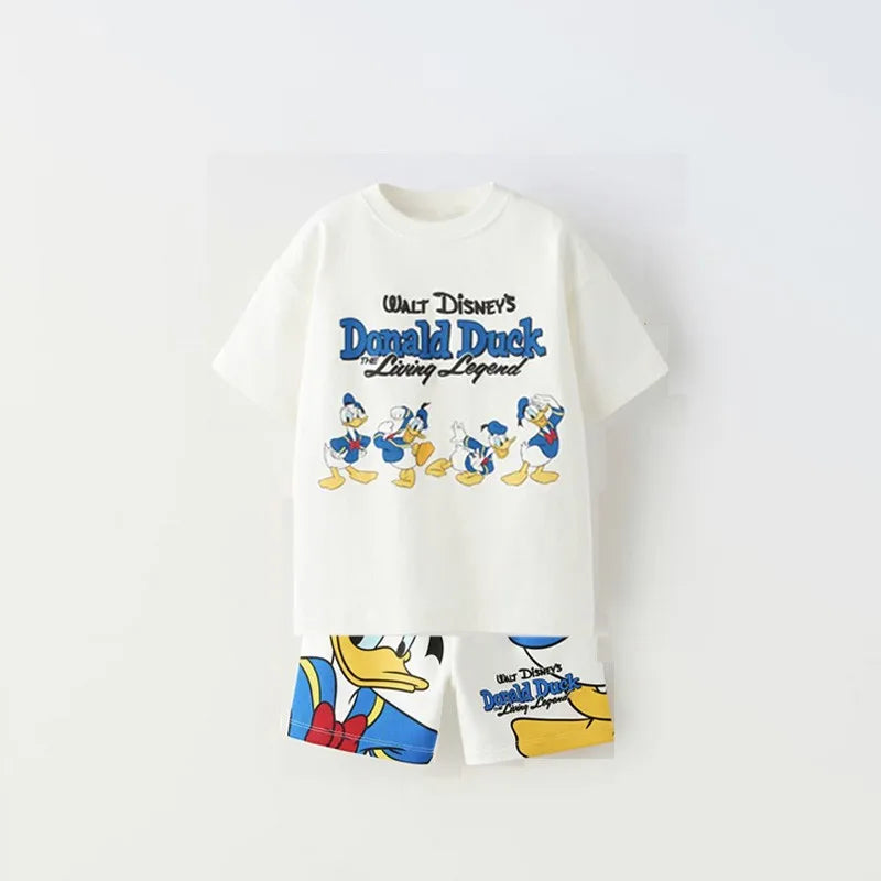Disney Summer Clothing Set for Kids - Short Sleeve T-Shirt and Sport Outfit - ZOOMNSTORE