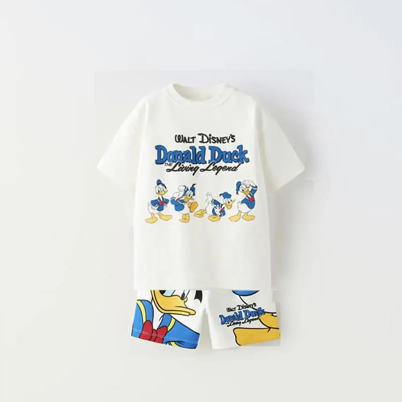 Disney Summer Clothing Set for Kids - Short Sleeve T-Shirt and Sport Outfit - ZOOMNSTORE