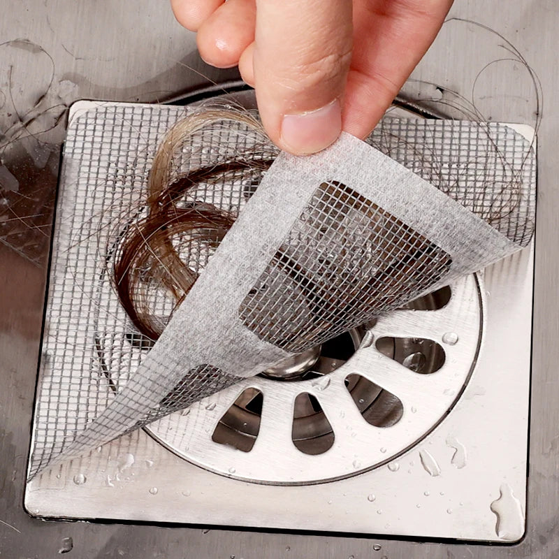 Disposable Drain Sticker | Floor Drain Cover with Shower Hair Catcher & Sink Hair Filter - ZOOMNSTORE