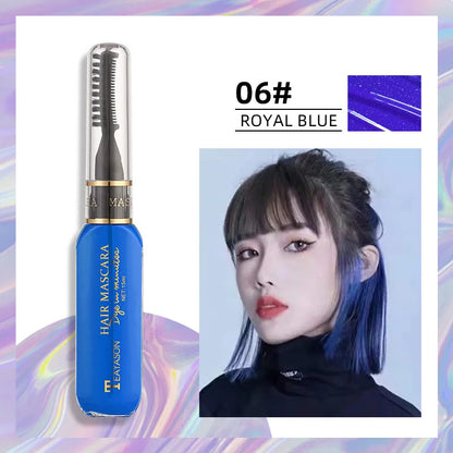 Disposable Hair Color Mascara - Washable Non-Toxic DIY Hair Wax in 13 Colors - ZOOMNSTORE