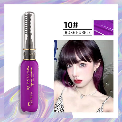 Disposable Hair Color Mascara - Washable Non-Toxic DIY Hair Wax in 13 Colors - ZOOMNSTORE