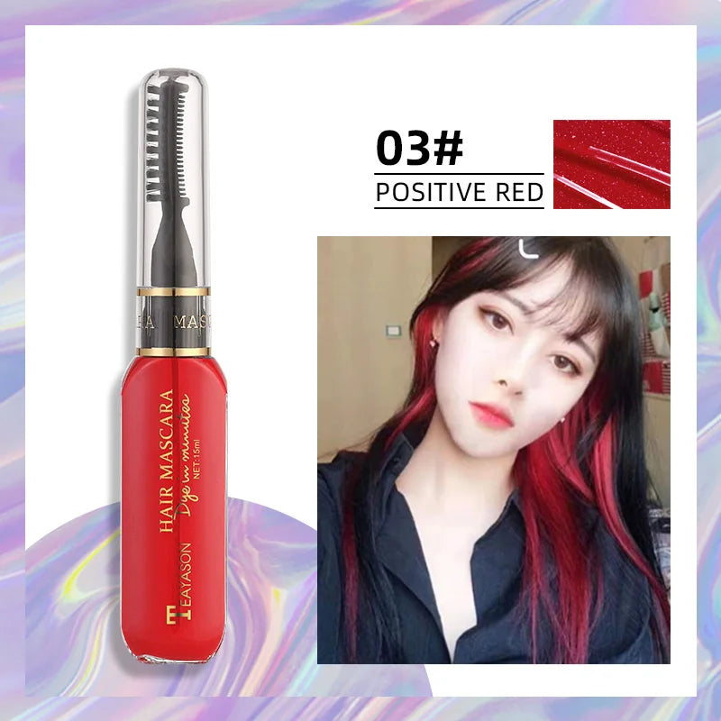 Disposable Hair Color Mascara - Washable Non-Toxic DIY Hair Wax in 13 Colors - ZOOMNSTORE