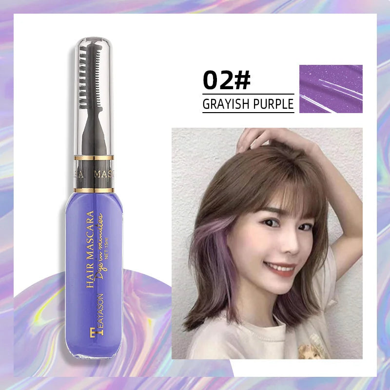 Disposable Hair Color Mascara - Washable Non-Toxic DIY Hair Wax in 13 Colors - ZOOMNSTORE