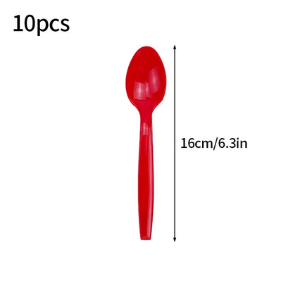 Solid Color Disposable Tableware - Pink  Blue Baby Shower  Birthday Party Supplies - ZOOMNSTORE