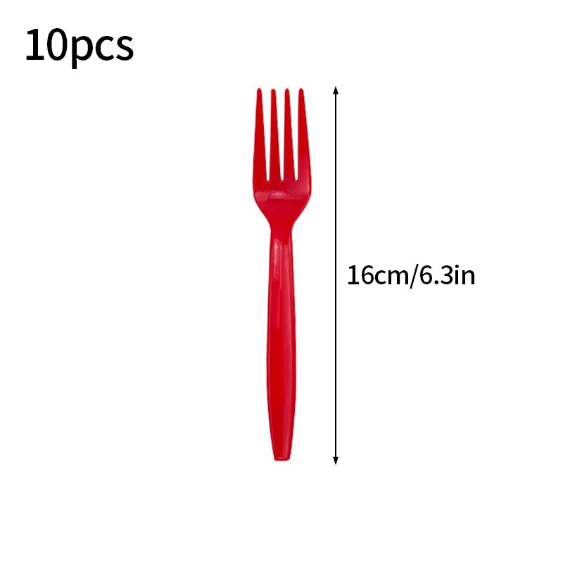 Solid Color Disposable Tableware - Pink  Blue Baby Shower  Birthday Party Supplies - ZOOMNSTORE