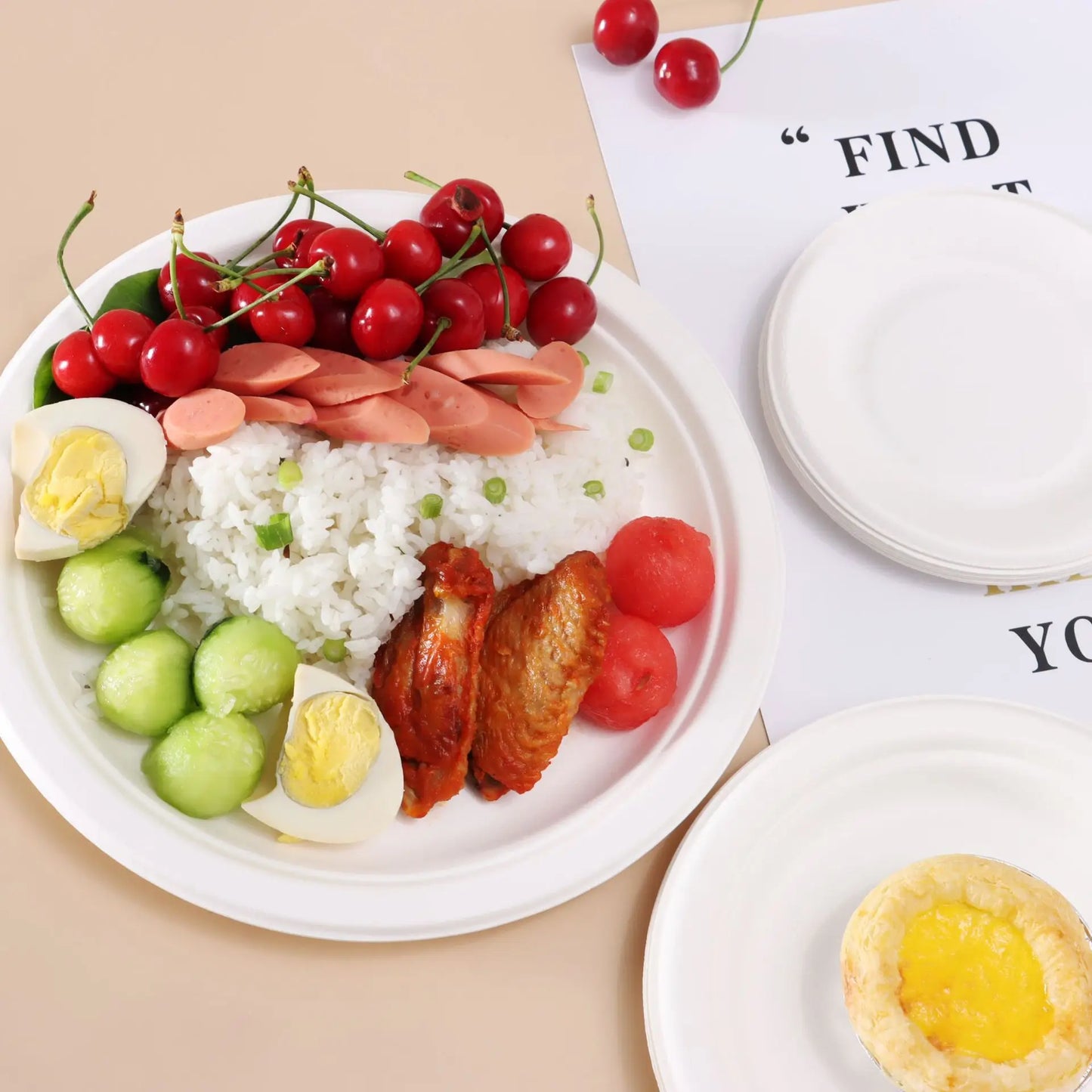 Eco-Friendly Disposable Paper Plates - 50100pcs for Parties  BBQs - ZOOMNSTORE