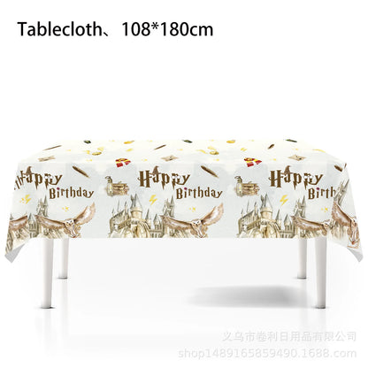 Magic School Party Supplies - Disposable Plates Cups Napkins Balloons and Gifts - ZOOMNSTORE