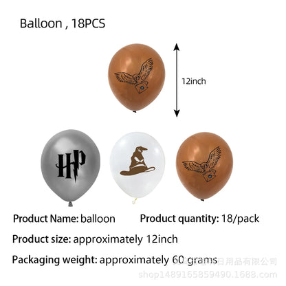 Magic School Party Supplies - Disposable Plates Cups Napkins Balloons and Gifts - ZOOMNSTORE