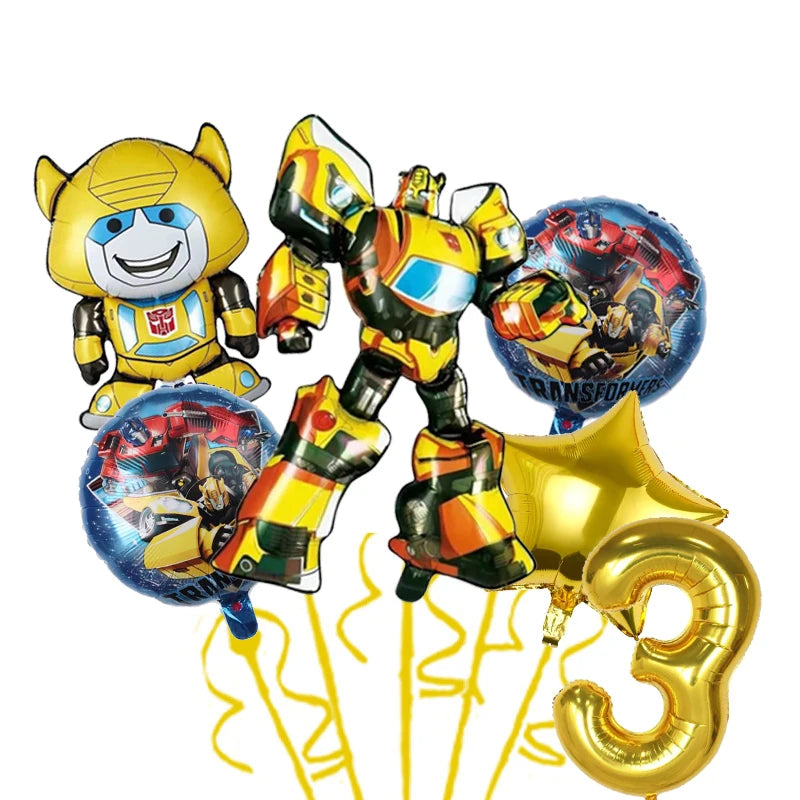 Robot Birthday Party Supplies - Disposable Plates Cups Tablecloth Balloons Gift Bags Backdrop - ZOOMNSTORE