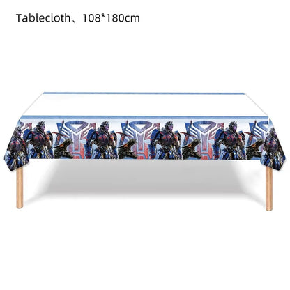 Robot Birthday Party Supplies - Disposable Plates Cups Tablecloth Balloons Gift Bags Backdrop - ZOOMNSTORE