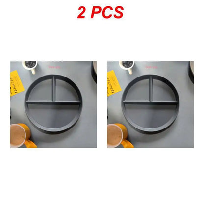 Divided Dinner Plate - Reusable 3-Compartment Dish for Diet Microwave Safe - ZOOMNSTORE