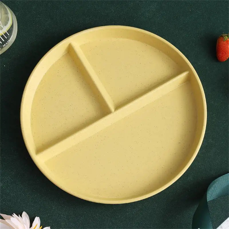 Divided Dinner Plate - 3 Compartment Microwave Safe Dish - ZOOMNSTORE