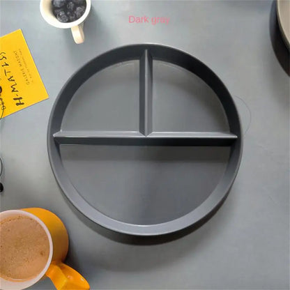 Divided Dinner Plate - 3 Compartment Microwave Safe Dish - ZOOMNSTORE