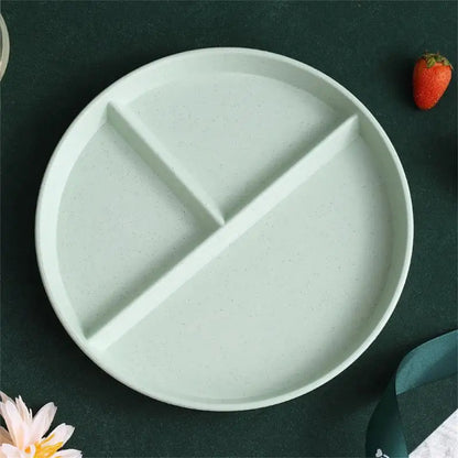 Divided Dinner Plate - 3 Compartment Microwave Safe Dish - ZOOMNSTORE