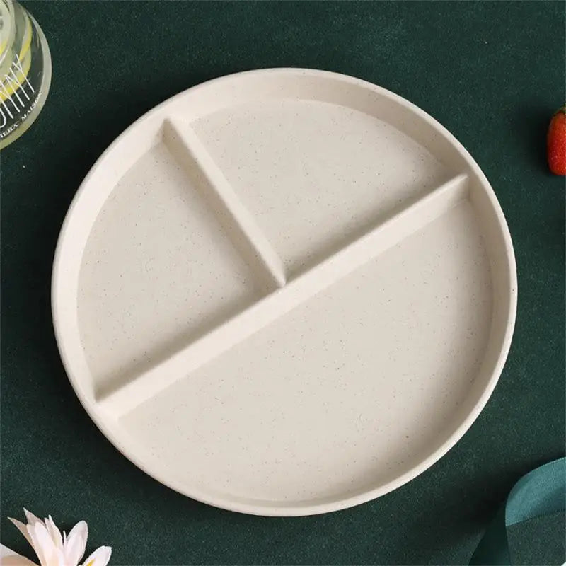 Divided Dinner Plate - 3 Compartment Microwave Safe Dish - ZOOMNSTORE