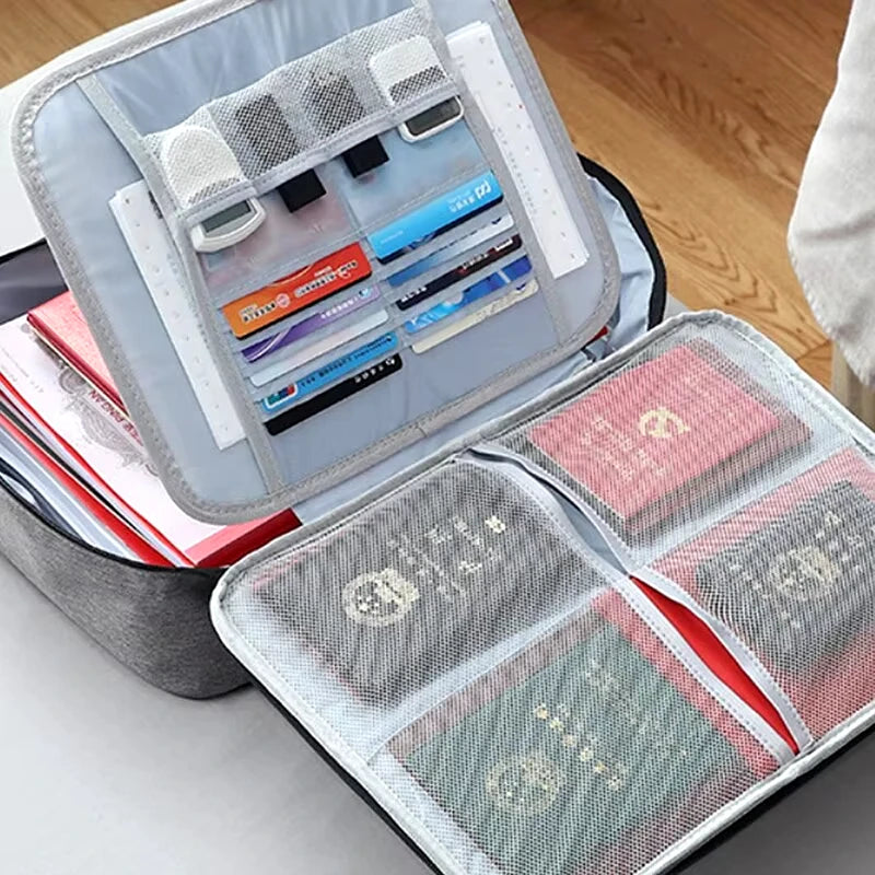 3-Layer Document Organizer - Briefcase Folder Holder for Men  Women - ZOOMNSTORE
