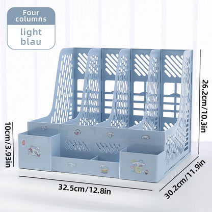 Multi-Layer File Rack - Thickened Document Storage Organizer for Office - ZOOMNSTORE