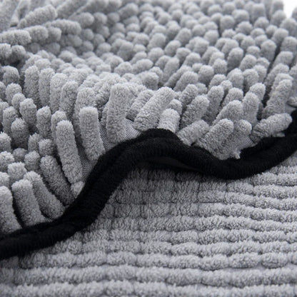 Dog Bath Towel - Quick Dry Absorbent Pet Drying Towel With Double Pocket Design - ZOOMNSTORE