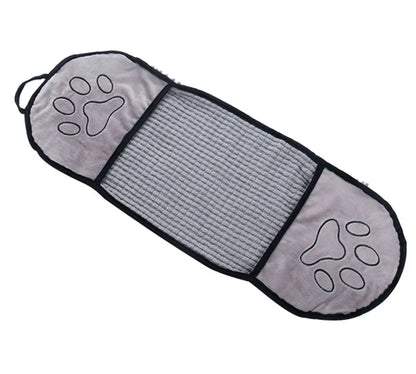 Dog Bath Towel - Quick Dry Absorbent Pet Drying Towel With Double Pocket Design - ZOOMNSTORE