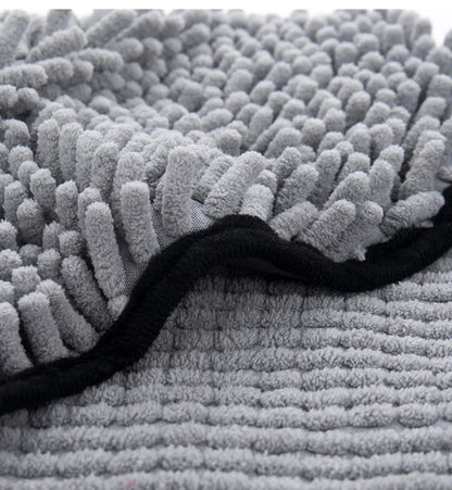 Dog Bath Towel - Quick Dry Absorbent Pet Drying Towel With Double Pocket Design - ZOOMNSTORE