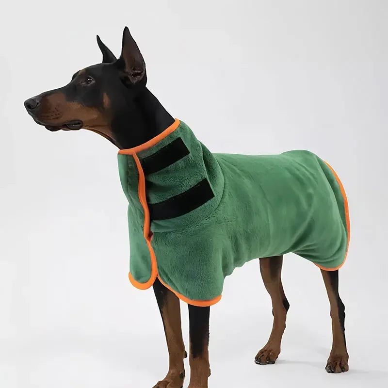 Dog Bathrobe Towel – Super Absorbent Microfibre Pet Drying Robe for Small to Large Dogs - ZOOMNSTORE