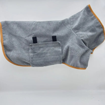 Dog Bathrobe Towel – Super Absorbent Microfibre Pet Drying Robe for Small to Large Dogs - ZOOMNSTORE