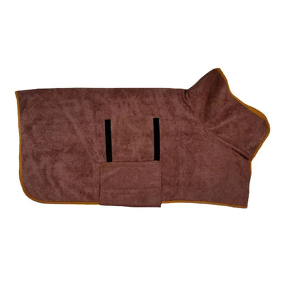 Dog Bathrobe Towel – Super Absorbent Microfibre Pet Drying Robe for Small to Large Dogs - ZOOMNSTORE