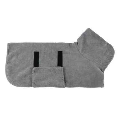 Dog Bathrobe Towel – Super Absorbent Microfibre Pet Drying Robe for Small to Large Dogs - ZOOMNSTORE